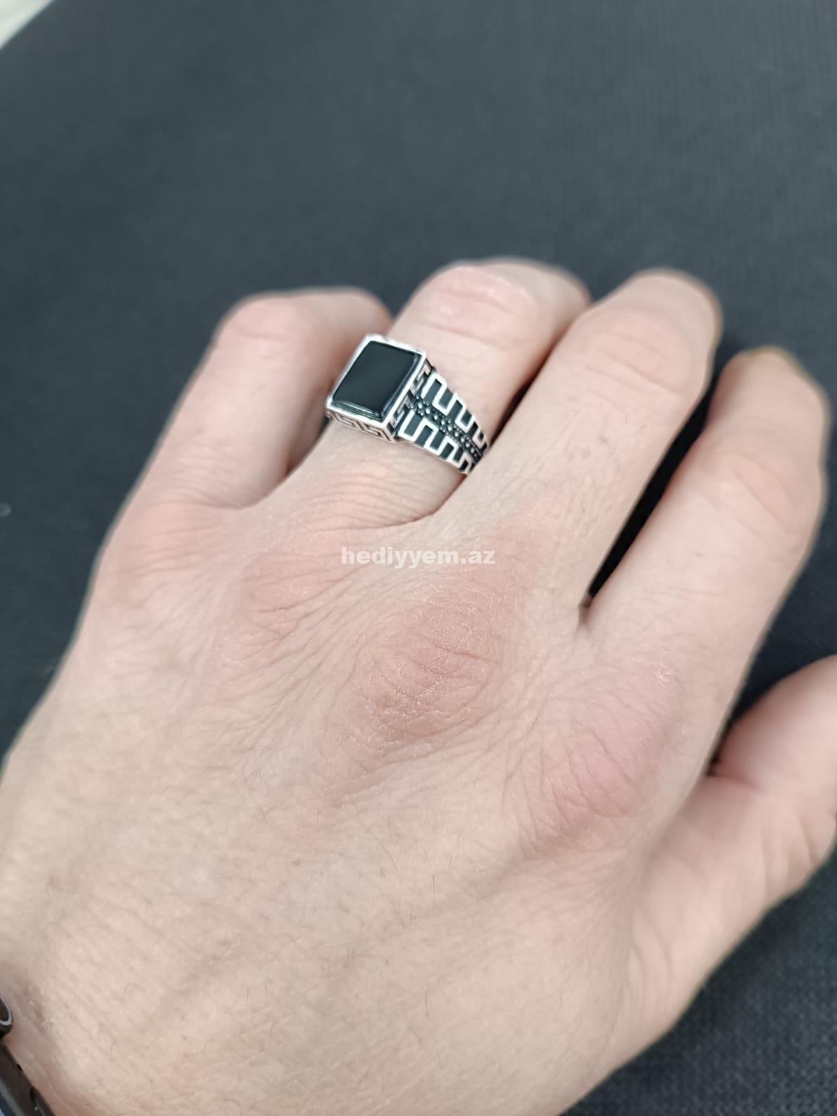 925 ayar Kişi Gümüş Uzuk – No.3497