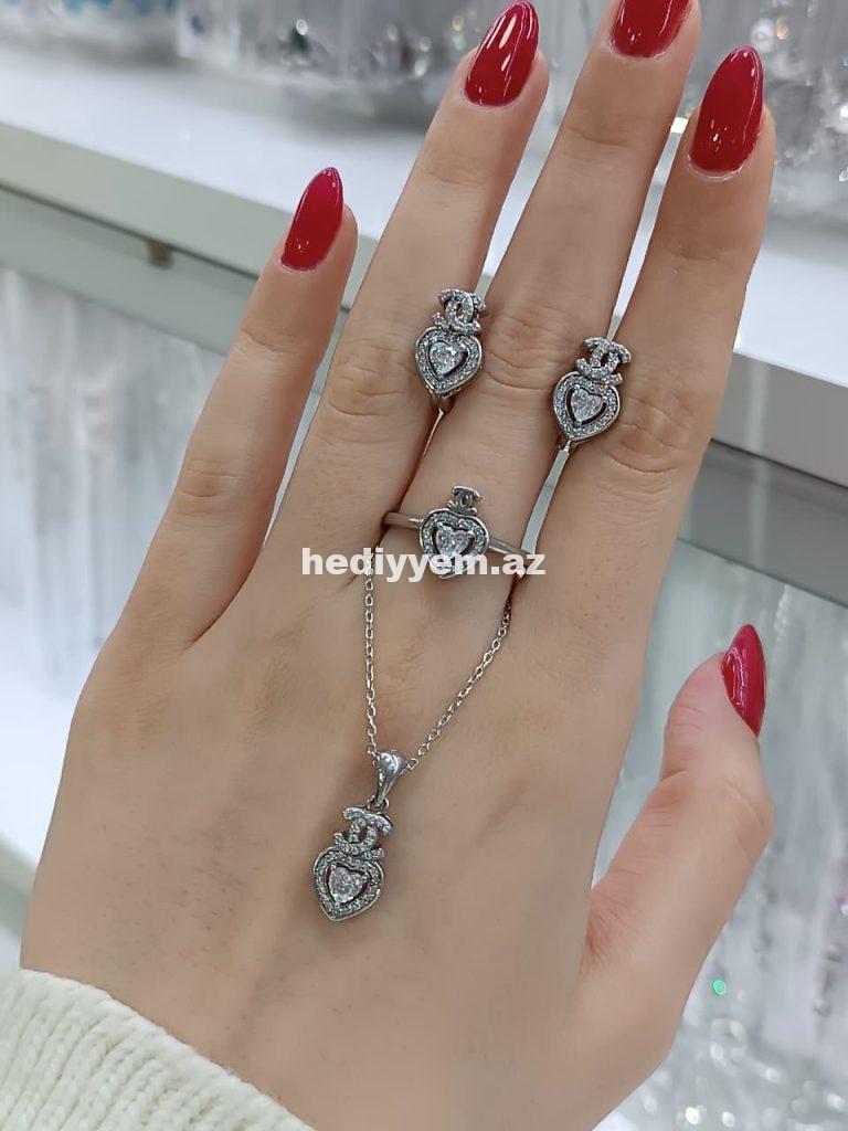 925 ayar Qadin Gümüş Dest – No.3496