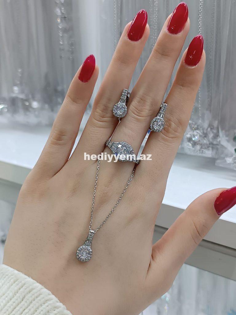 925 ayar Qadin Gümüş Dest – No.3496