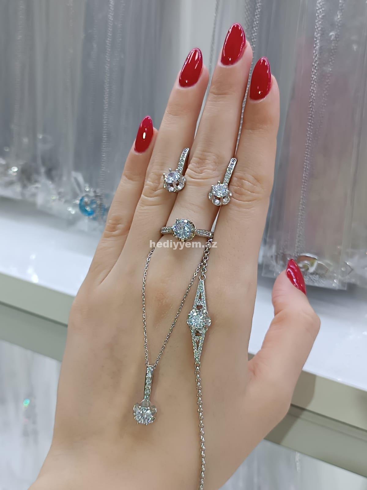 925 ayar Qadin Gümüş Dest – No.3496