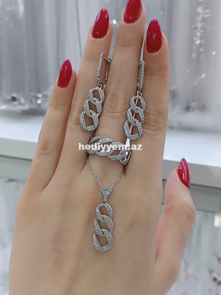 925 ayar Qadin Gümüş Dest – No.3496