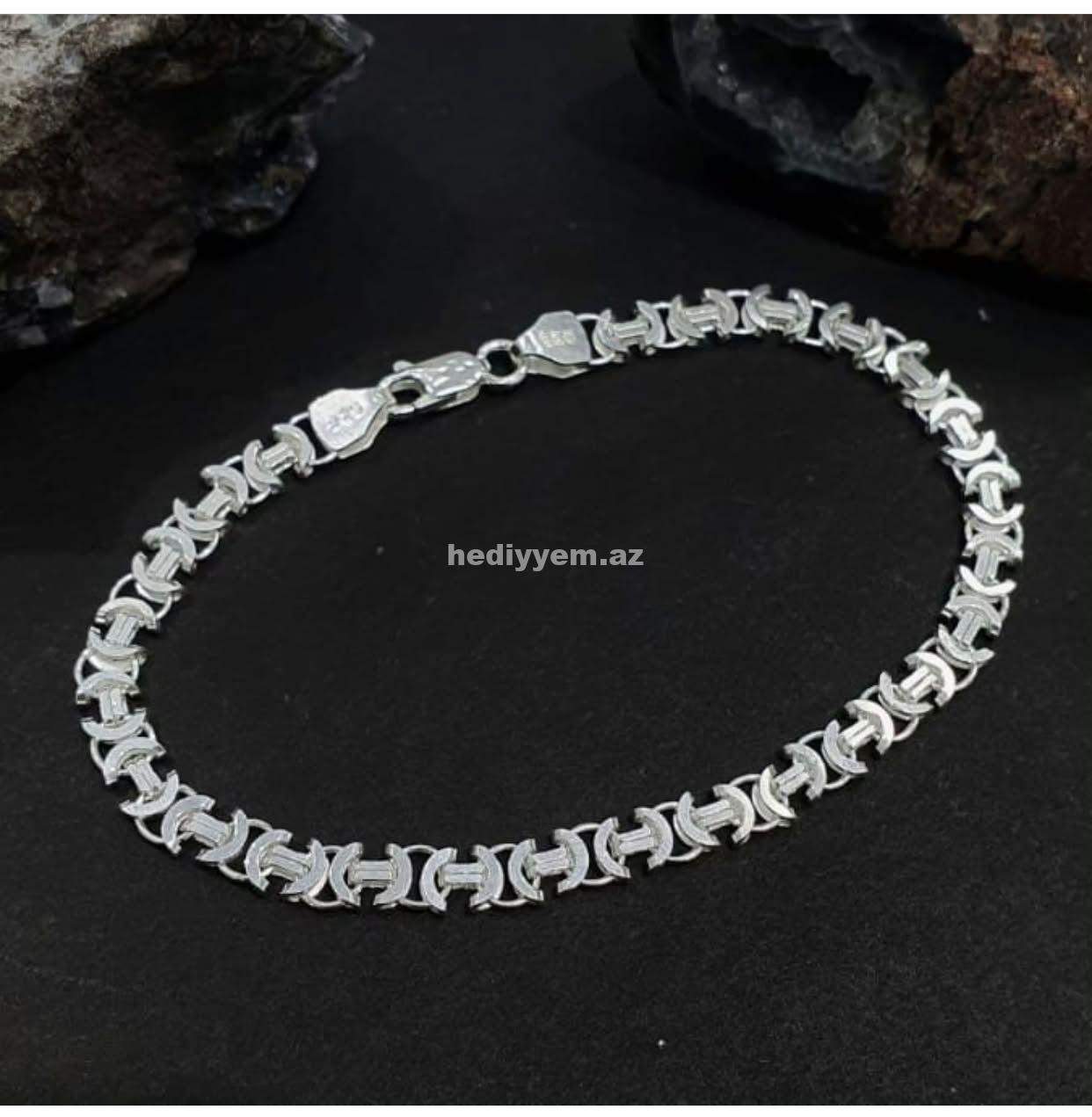 925 prob Kişi Gümüş Qolbaq Şanel – No.3602