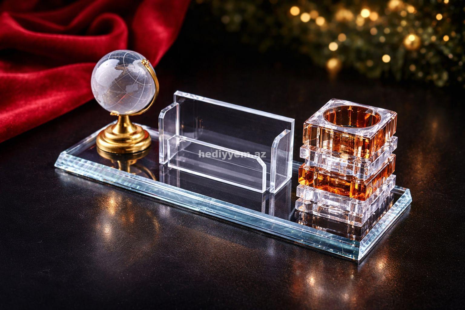 Kristal Stolüstü (Masaüstü) Ev/Ofis Bezek Organizer – No.36