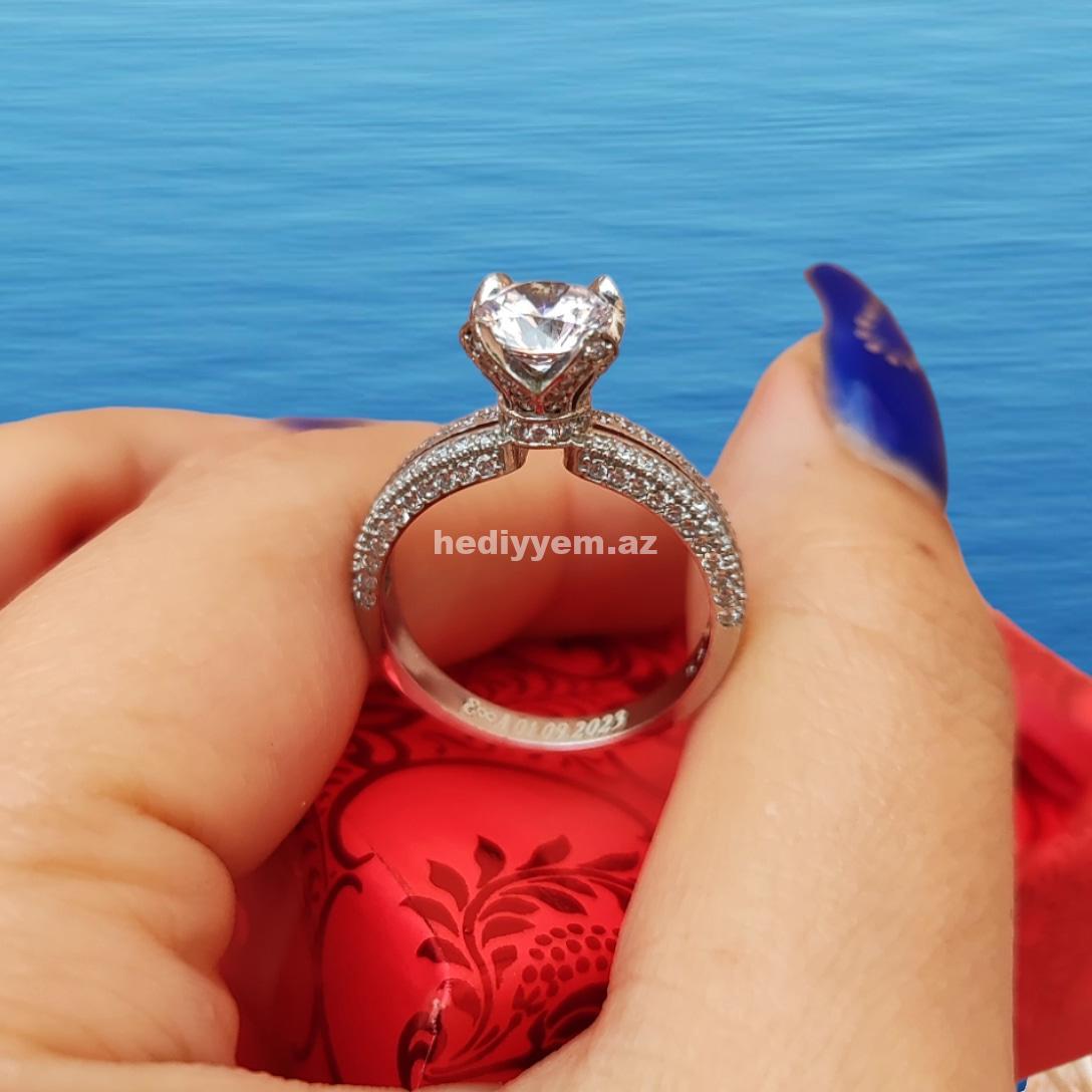 925 ayar Gümüş Qadin Üzüyü – No.3545