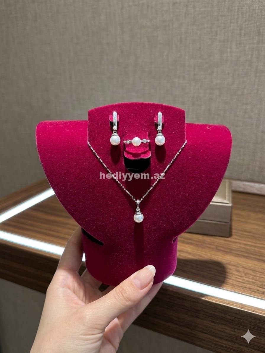 925 prob Qadin Gümüş Desti (komplekt) – No.3617