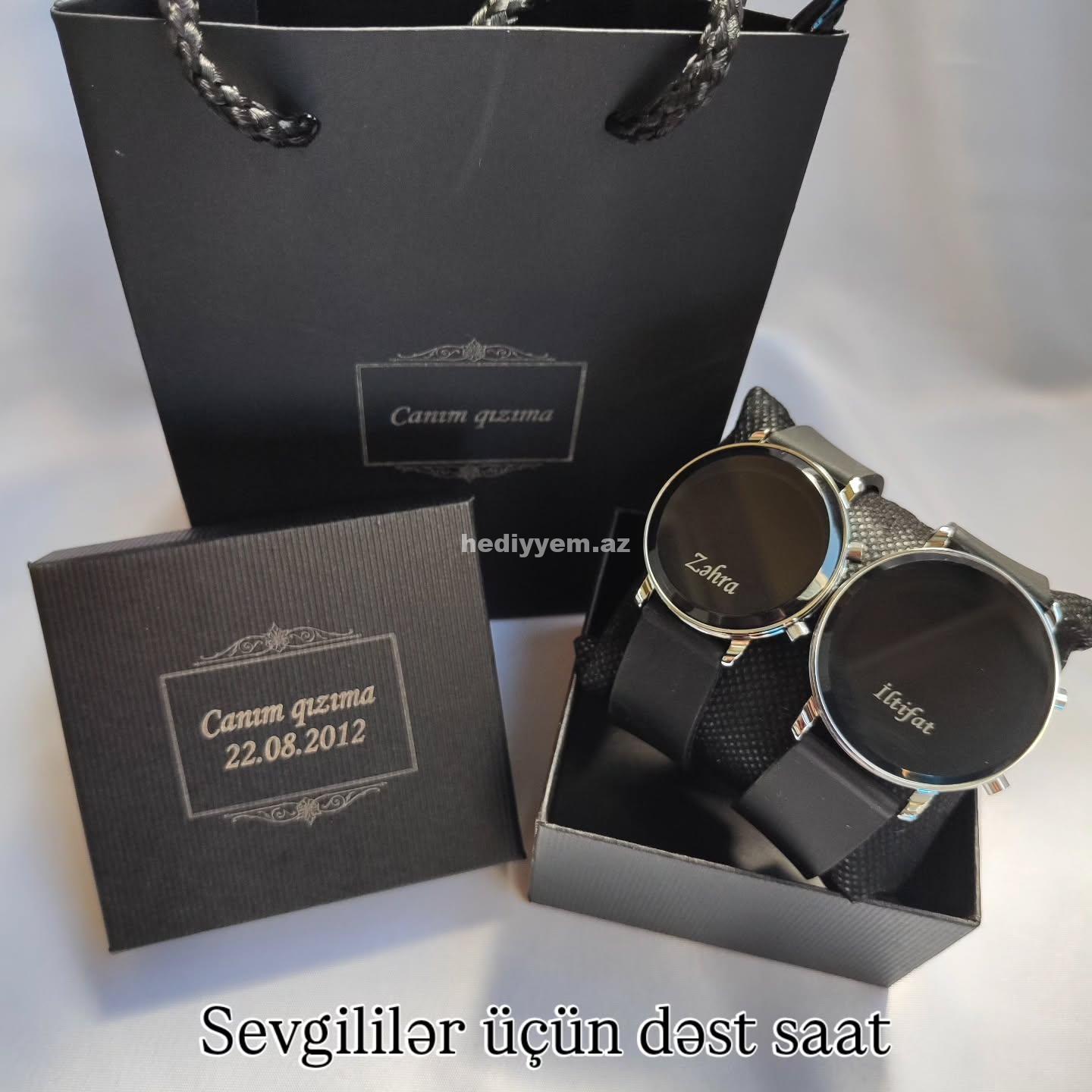 Cütlük Elektron Saat (lazer yazi edilir)
