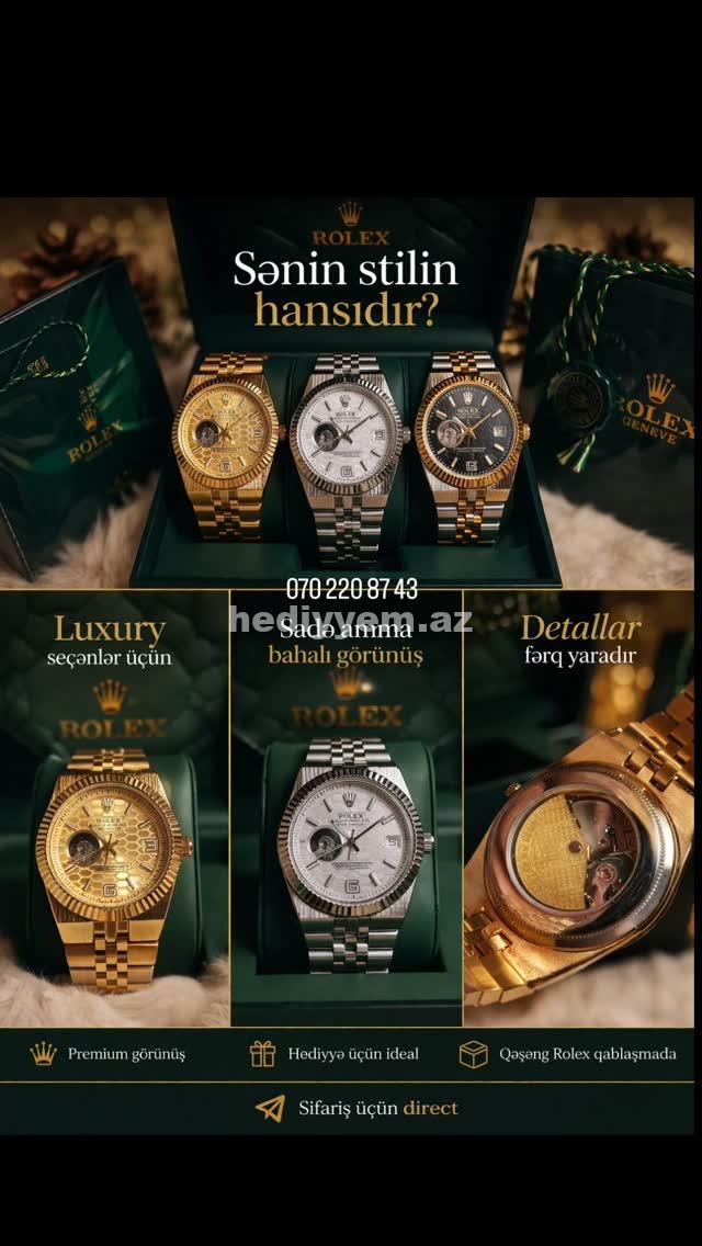 Rolex Kişi Qol Saati – No.03693