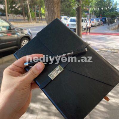 Qelem Defter Desti (lazer yazili hediyyelik) – No.358123