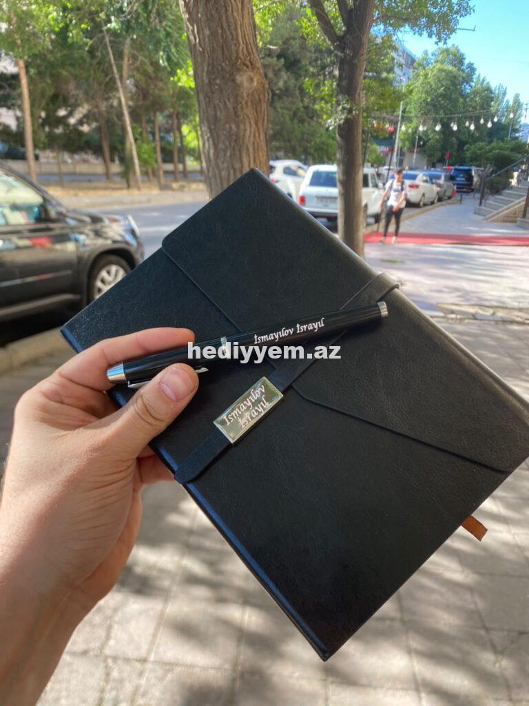 Qelem Defter Desti (lazer yazili hediyyelik) – No.358123
